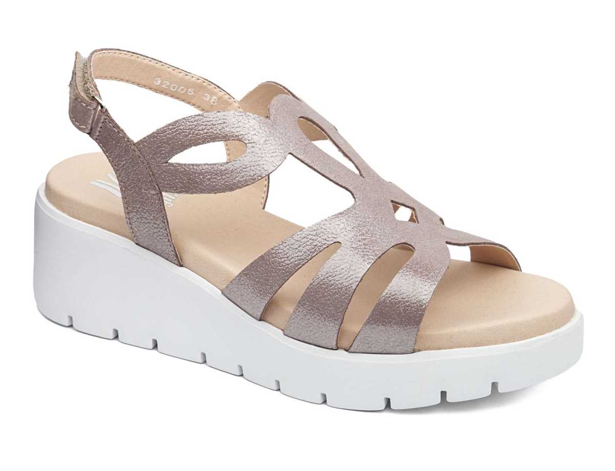 Callaghan 32005 Bera Sandalen Plateauzool Dames Beige | YUC9313WM