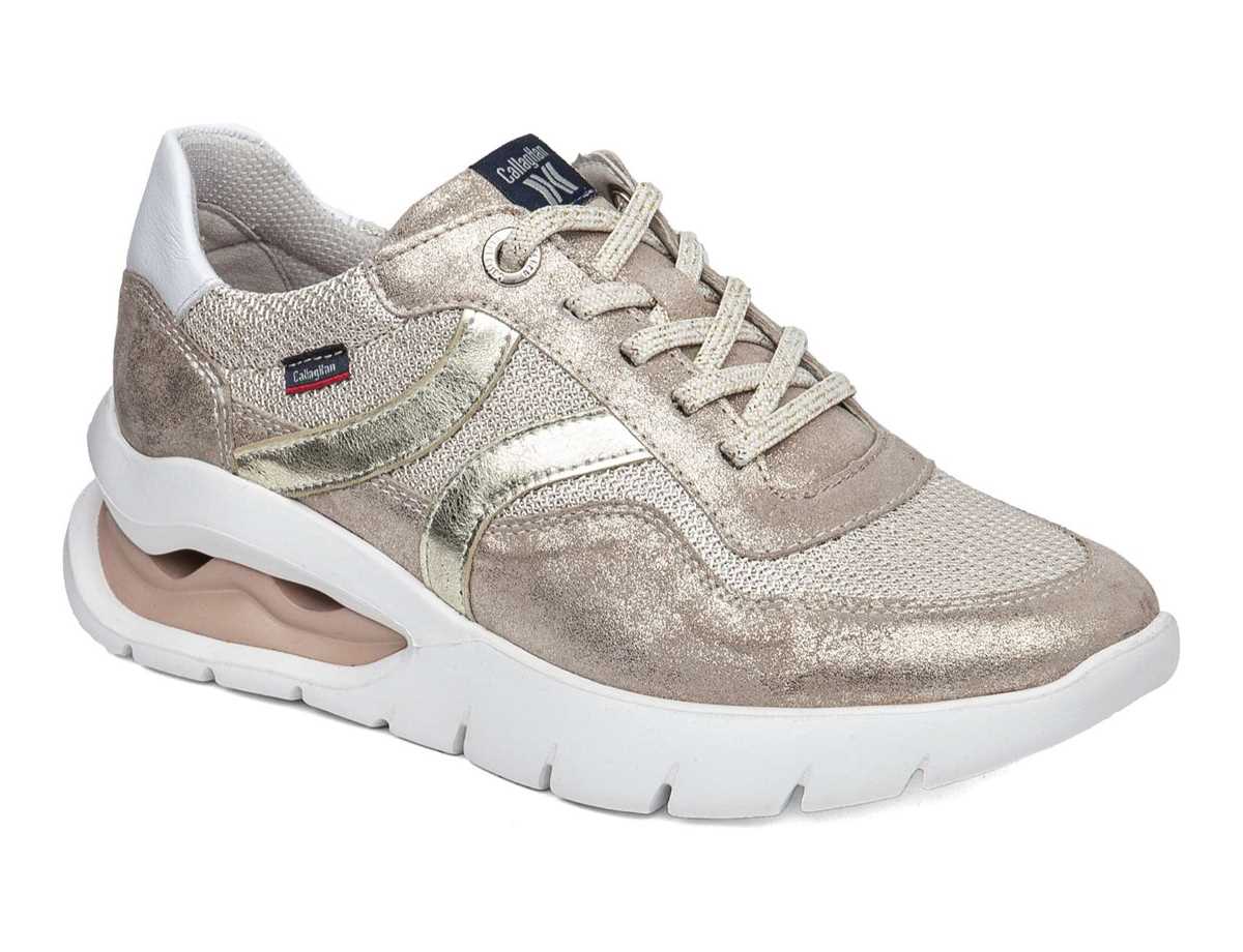 Callaghan 45812 Aria Sneakers Dames Wit Goud Beige | IGJ717CT