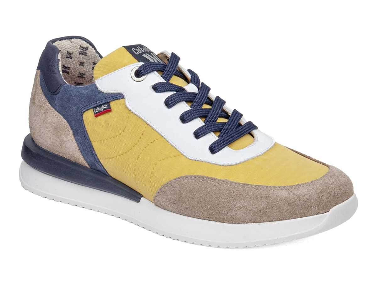 Callaghan 51100 Moses Sneakers Heren Beige Geel Blauw | RYT5660QW