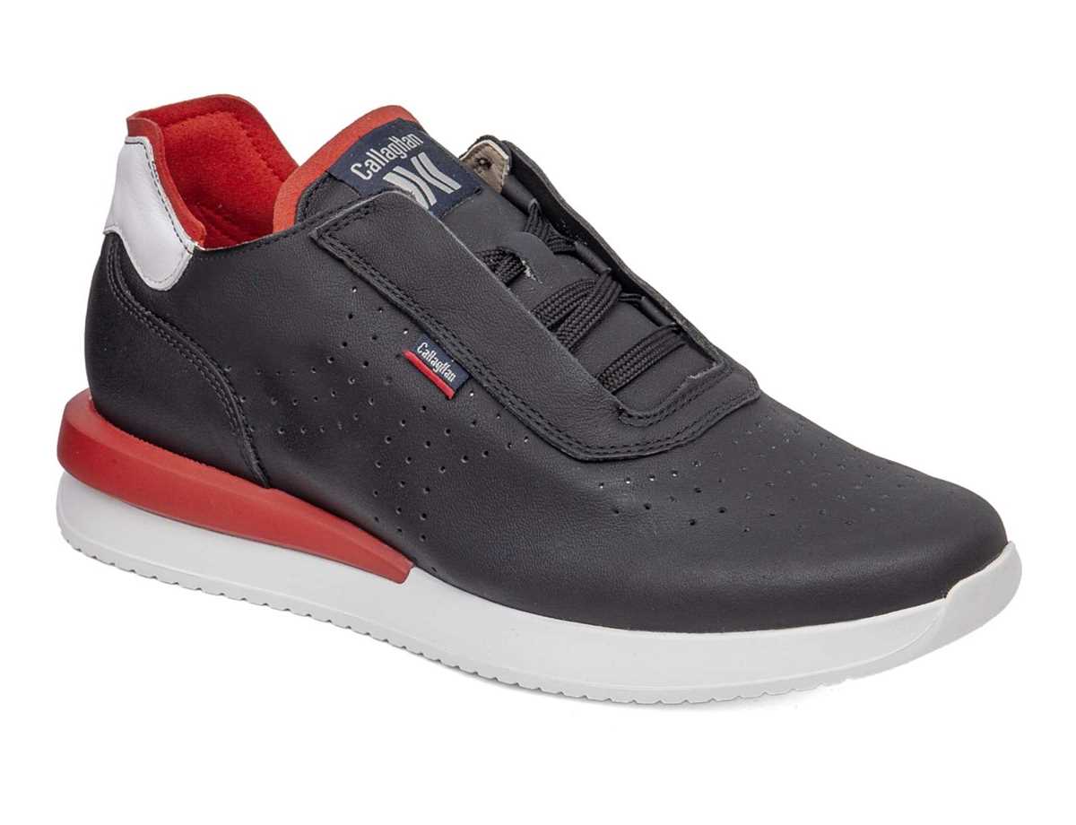 Callaghan 51101 Moses Sneakers Heren Zwart Wit Rood | ASJ7918VI