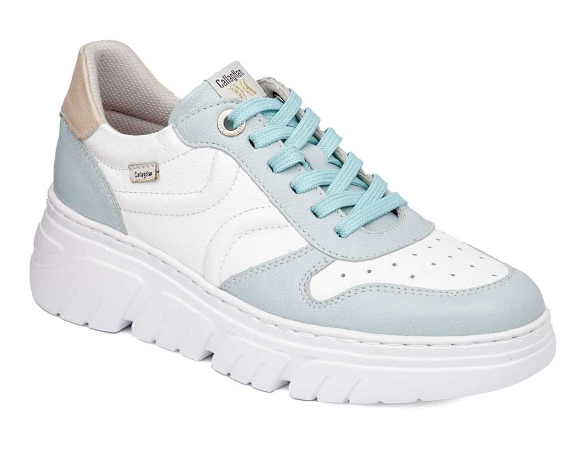 Callaghan 51806 Baccara Platform Sneakers Dames Blauw Wit Roze | YYC707CB