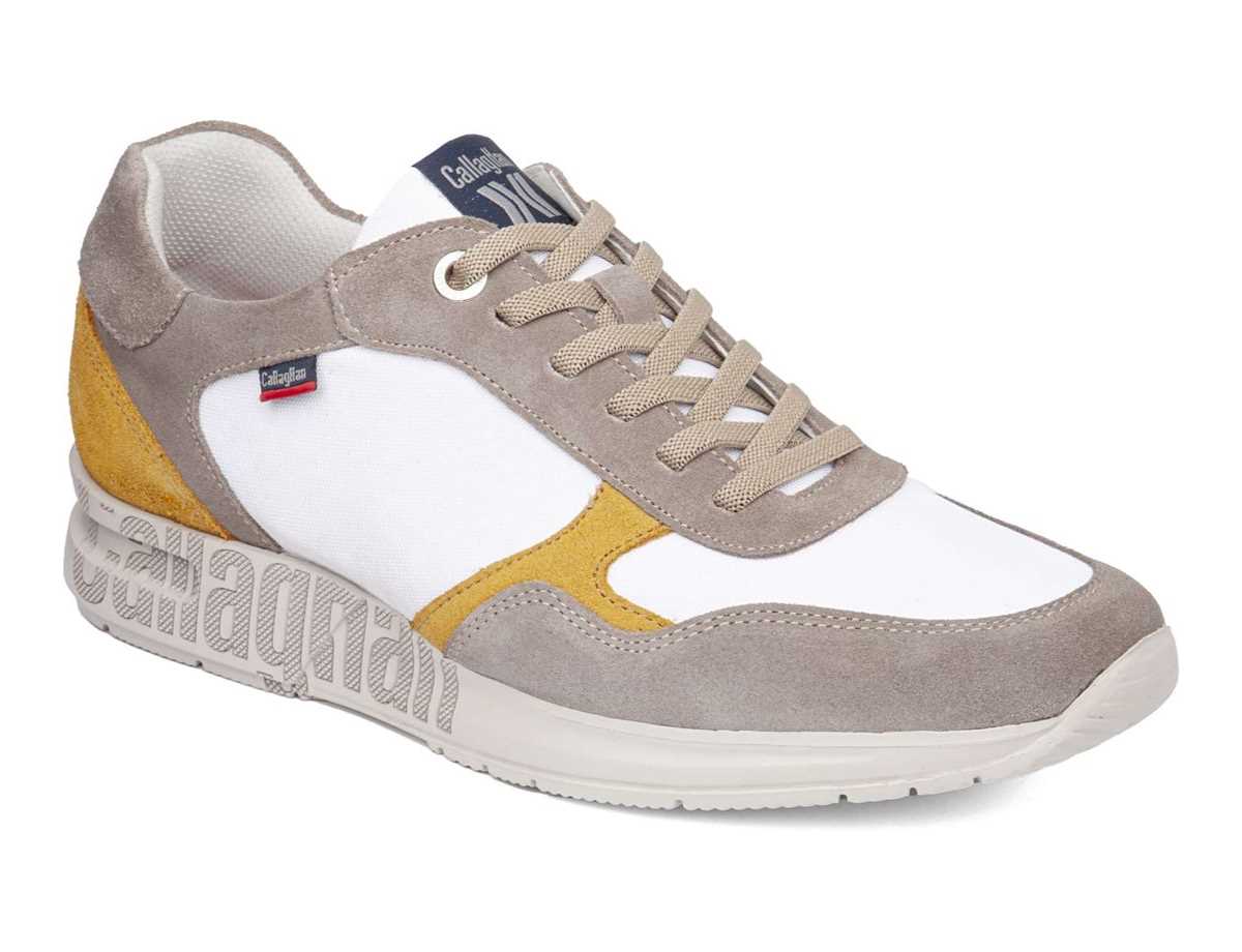 Callaghan 91324 Goliat S.I.Lase Sneakers Heren Grijs Wit Geel | FSK7792AE