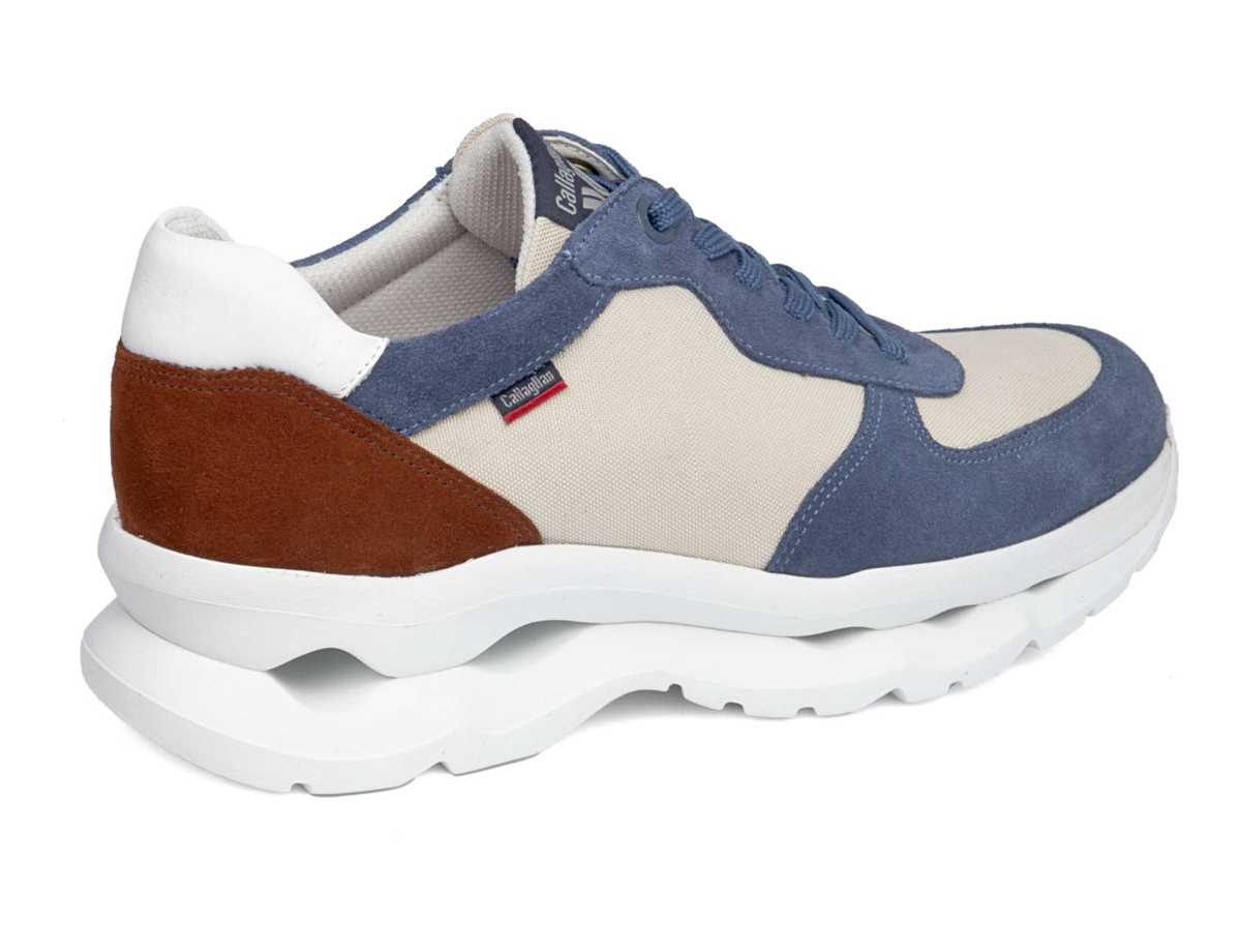 Callaghan 17813 Mare Sneakers Heren Blauw Beige Bruin | OLU7958MU