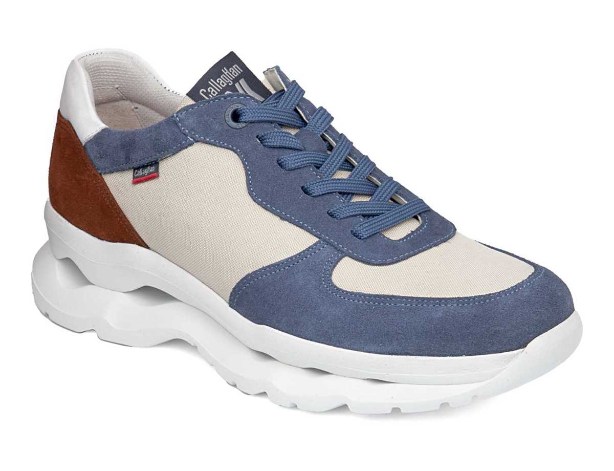 Callaghan 17813 Mare Sneakers Heren Blauw Beige Bruin | OLU7958MU