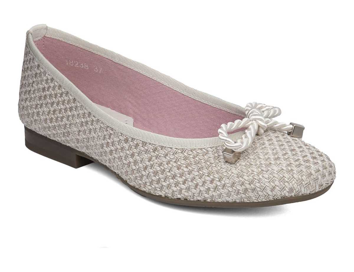 Callaghan 18238 Mila Ballerina Schoenen Dames Beige Wit | ZEH9223VE