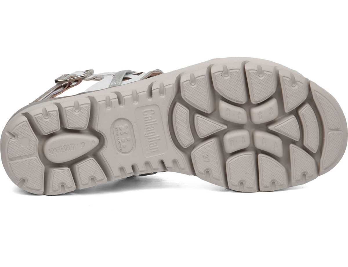 Callaghan 26517 Uwanja Sleehak Sandalen Dames Wit Zilver | WYC752GX