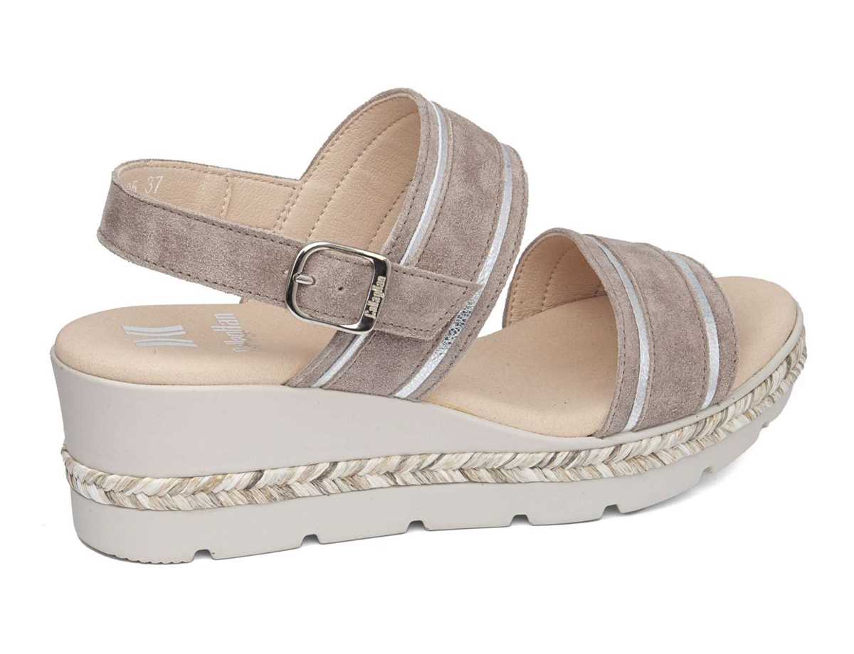 Callaghan 29805 Mara Sleehak Sandalen Dames Beige Zilver | FYA4555YK