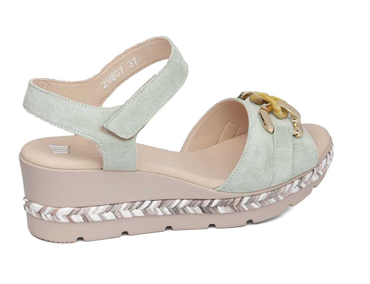 Callaghan 29807 Mara Sleehak Sandalen Dames Groen | HHZ761RZ