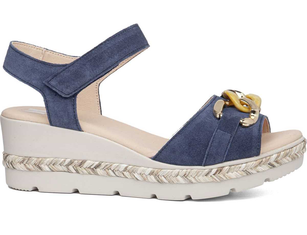 Callaghan 29807 Mara Sleehak Sandalen Dames Blauw | THB3230MT