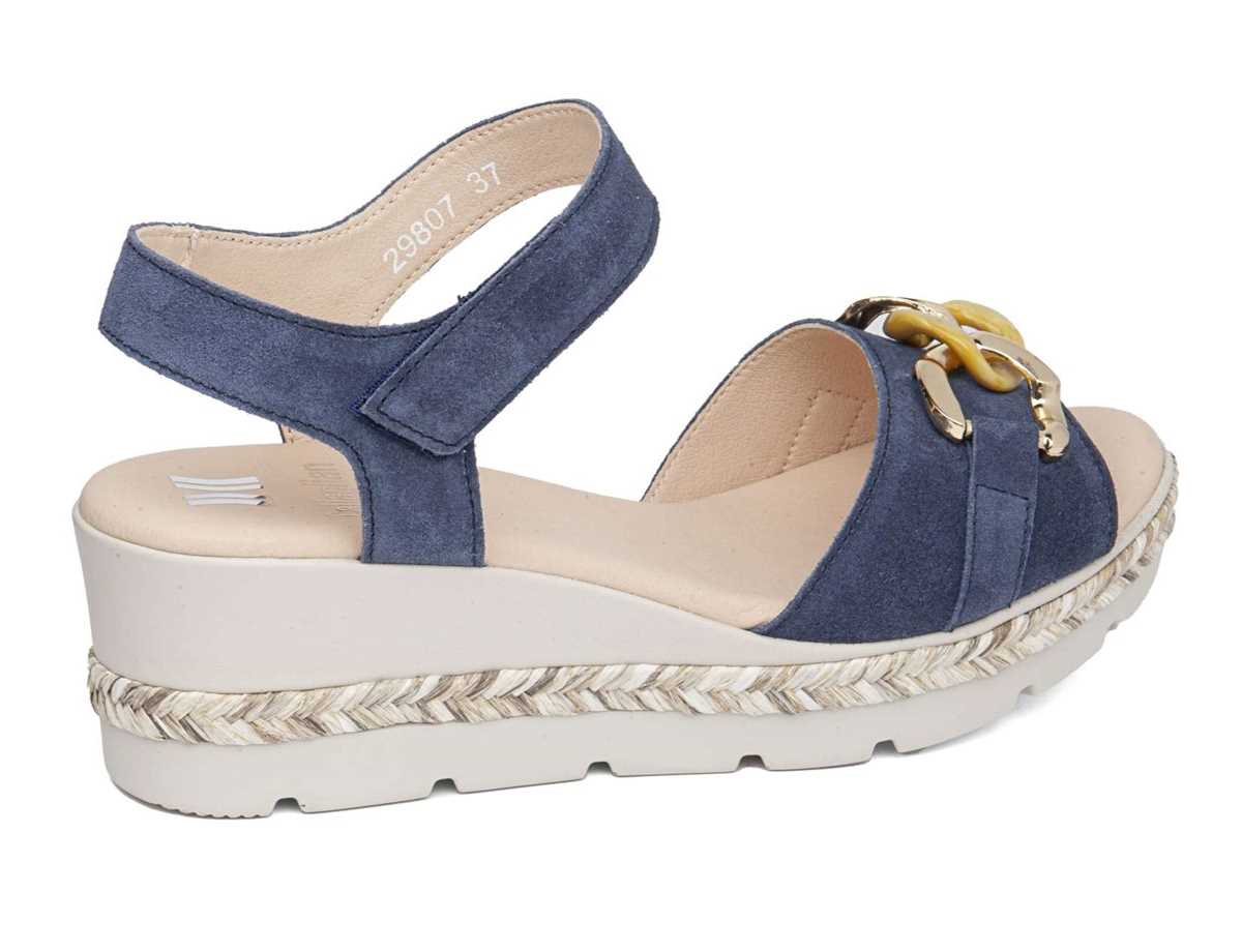 Callaghan 29807 Mara Sleehak Sandalen Dames Blauw | THB3230MT