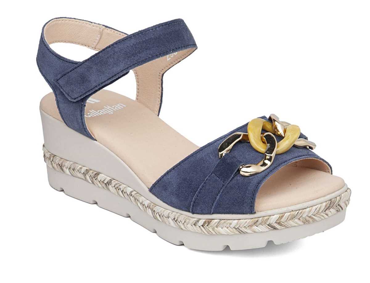 Callaghan 29807 Mara Sleehak Sandalen Dames Blauw | THB3230MT