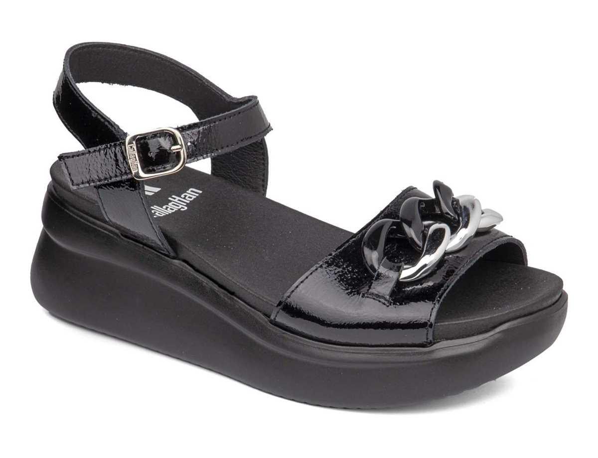 Callaghan 29910 Llana Sleehak Sandalen Dames Zwart | SME8941YD