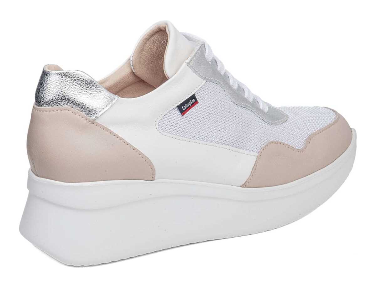 Callaghan 30002 Hanna Sneakers Dames Roze Wit Zilver | YSX3617EG