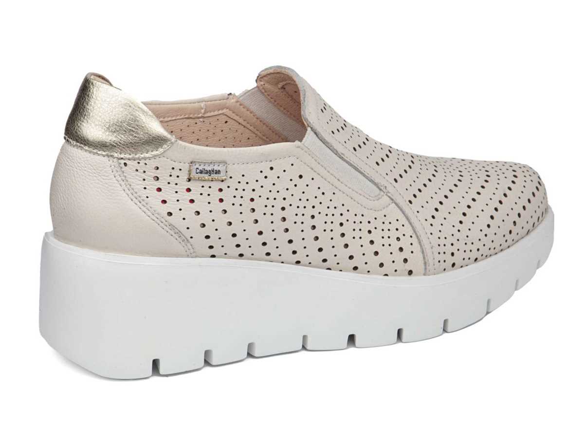 Callaghan 32103 Amal Platform Sneakers Dames Wit Beige | SBV9520JM