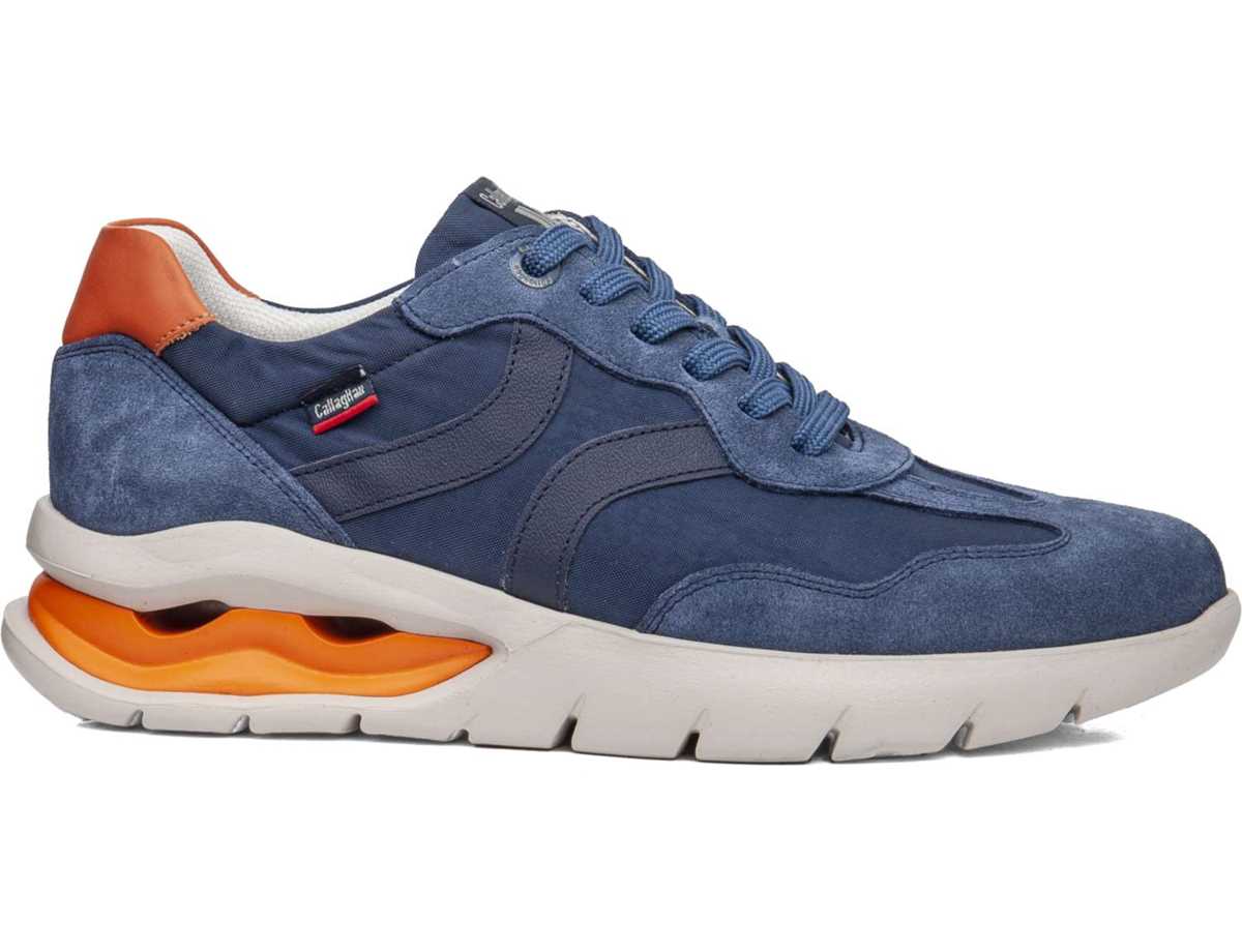 Callaghan 45408 Vento Sneakers Heren Blauw Oranje | WRI1638EA