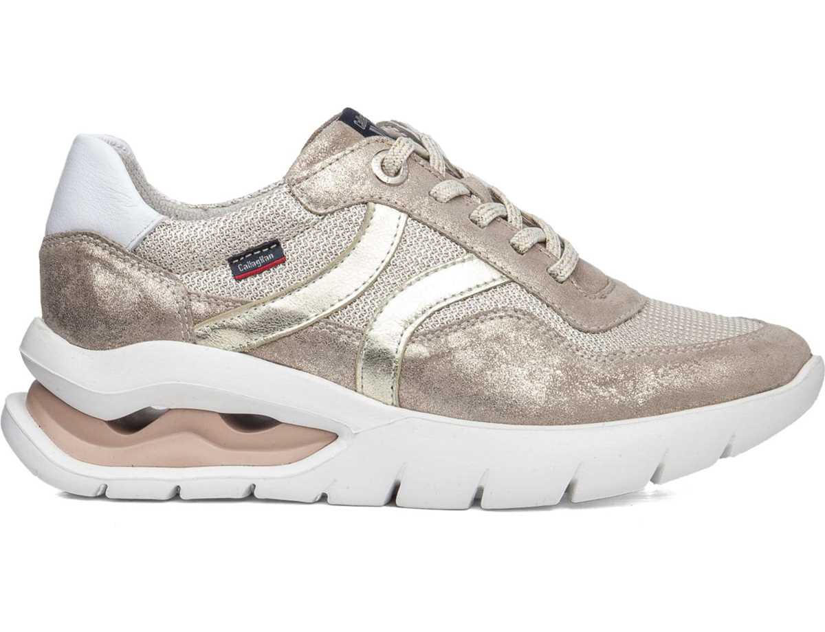 Callaghan 45812 Aria Sneakers Dames Wit Goud Beige | IGJ717CT