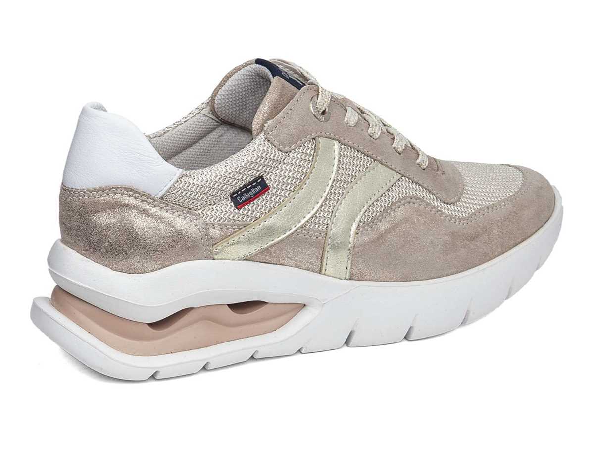 Callaghan 45812 Aria Sneakers Dames Wit Goud Beige | IGJ717CT