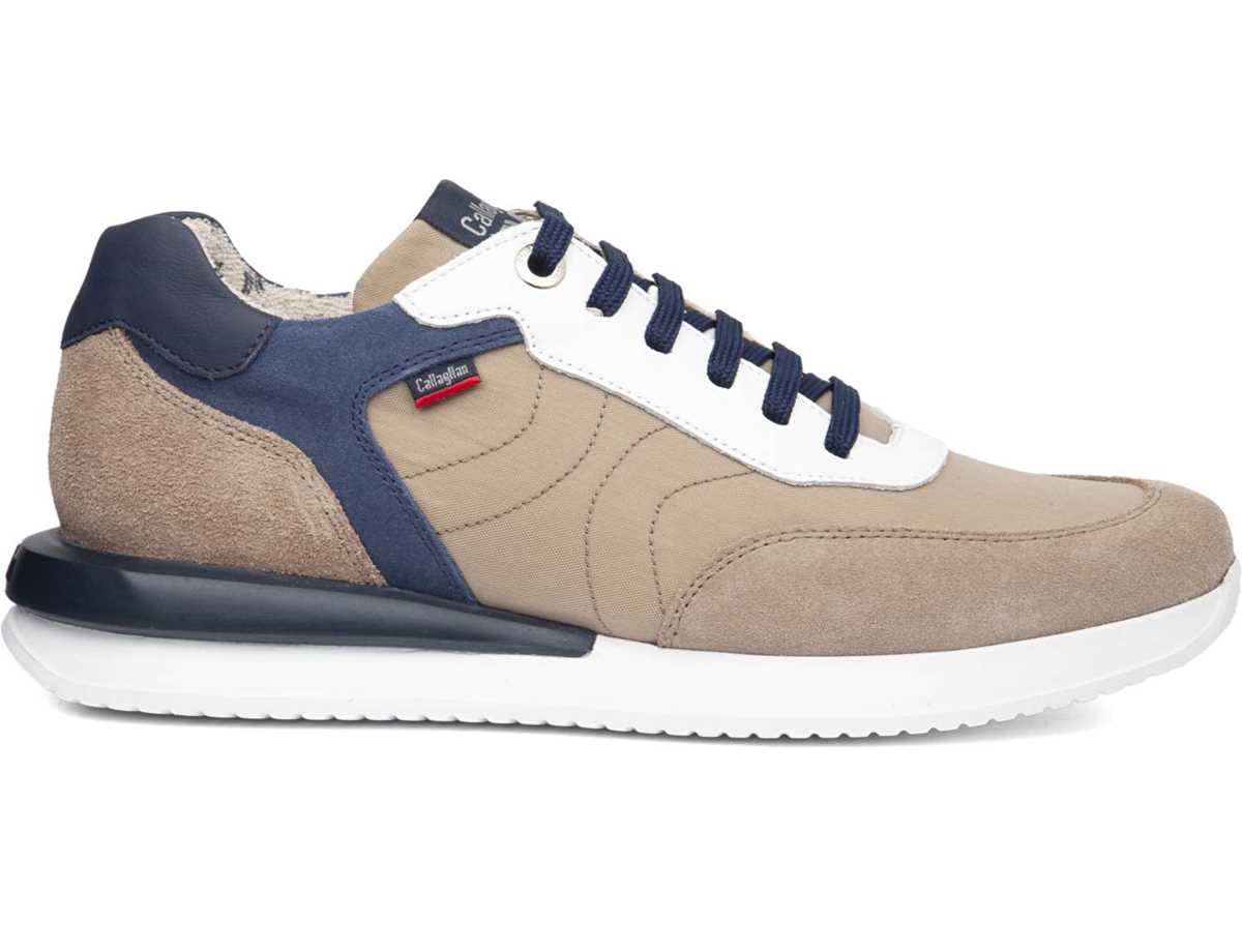 Callaghan 51100 Moses Sneakers Heren Beige Blauw | WRD895MJ