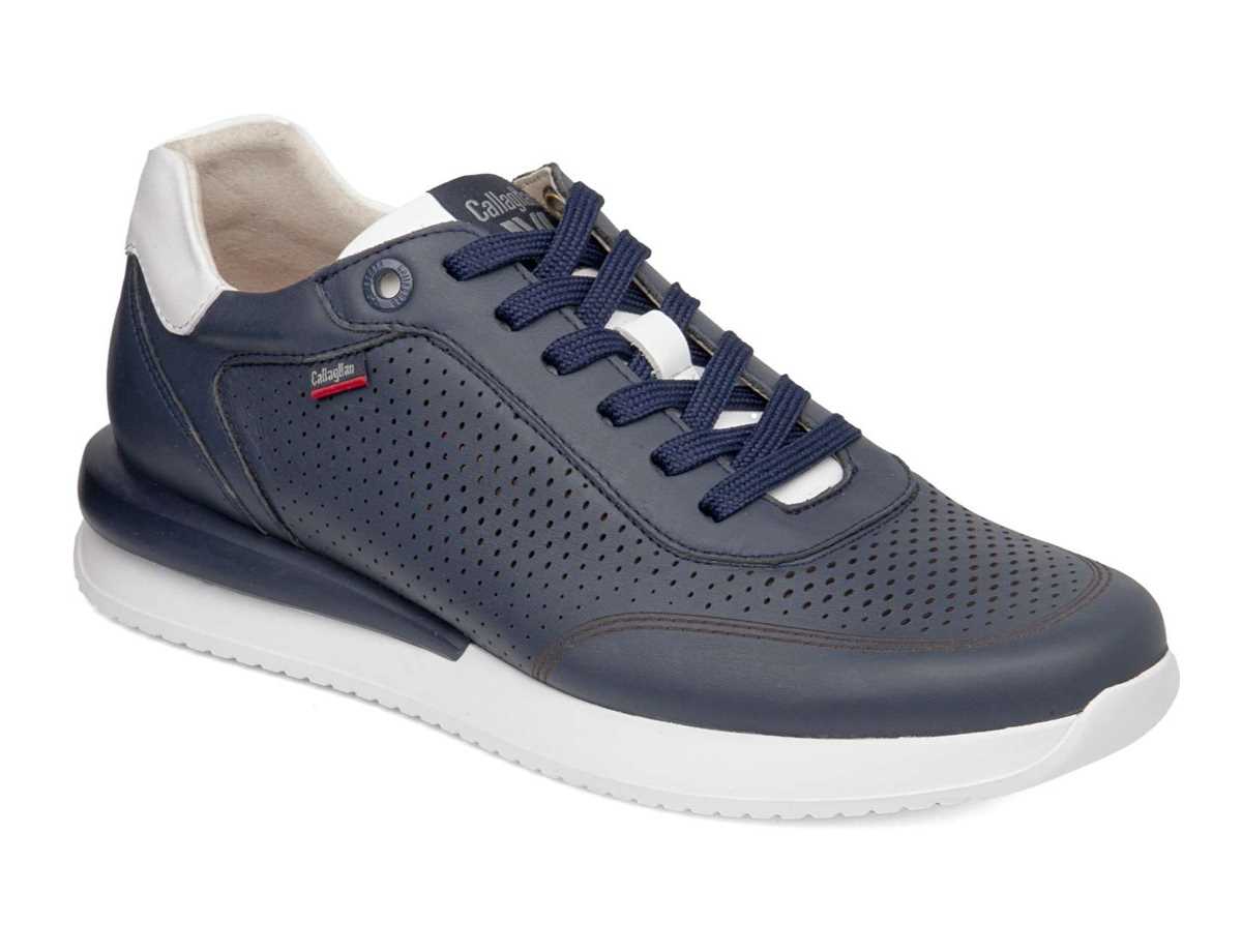 Callaghan 51106 Moses Sneakers Heren Blauw Wit | ESZ213SI