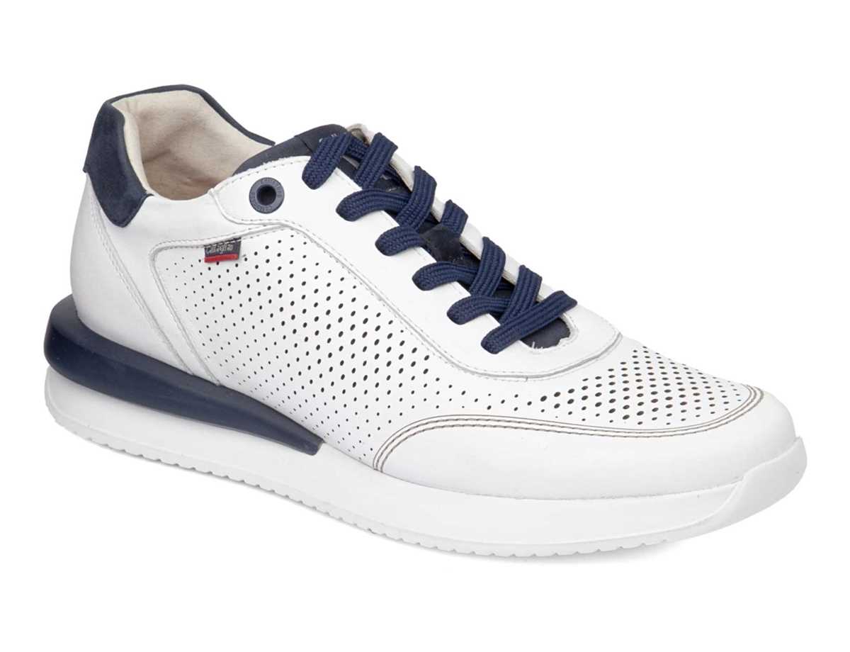 Callaghan 51106 Moses Sneakers Heren Wit Blauw | GJP992JO