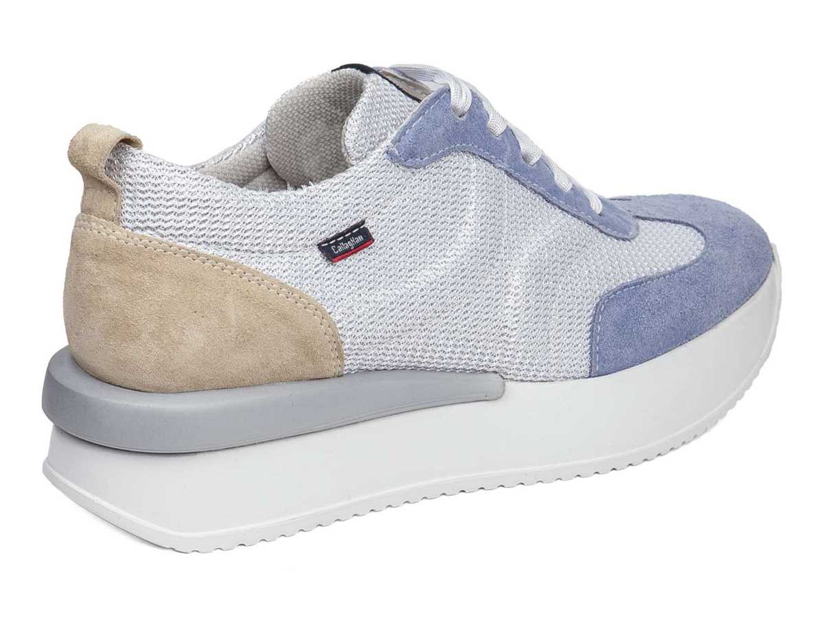 Callaghan 51200 Dina Sneakers Dames Blauw Wit Beige | CVE2513XZ