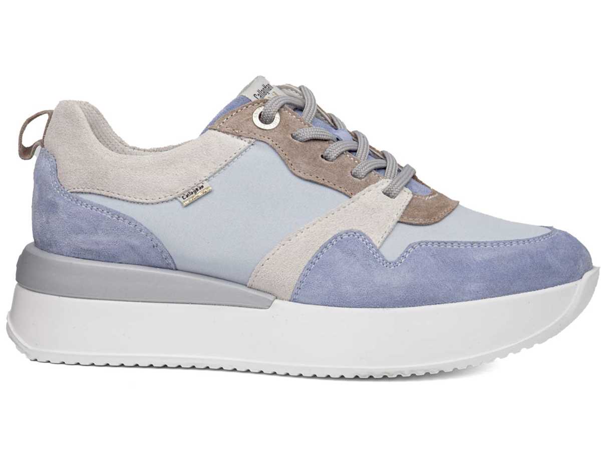 Callaghan 51206 Dina Sneakers Dames Blauw Beige | VUW4838CL