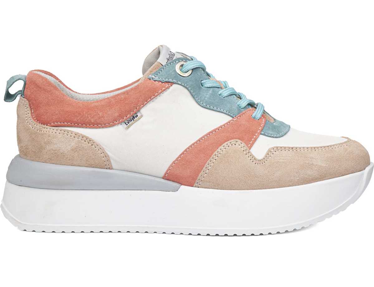 Callaghan 51206 Dina Sneakers Dames Roze Wit Beige | FZP299RU