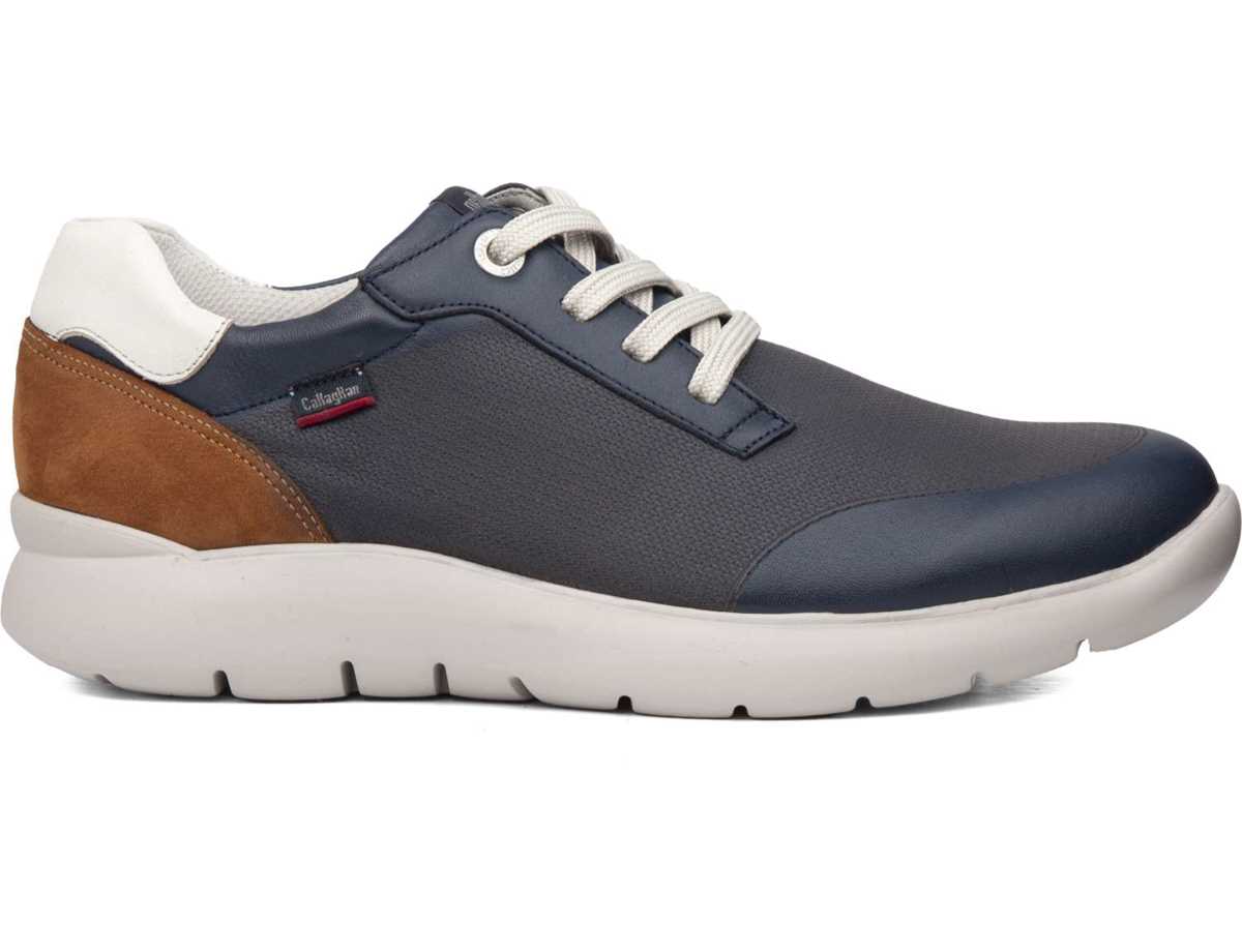 Callaghan 51308 Nuvole Sneakers Heren Blauw Bruin Wit | IWJ3024KA