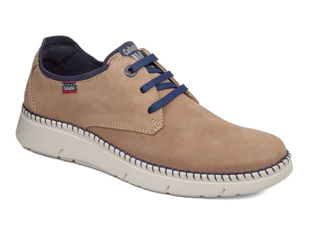 Callaghan 53500 Circular Veterschoenen Heren Beige Blauw | RTP572ZT