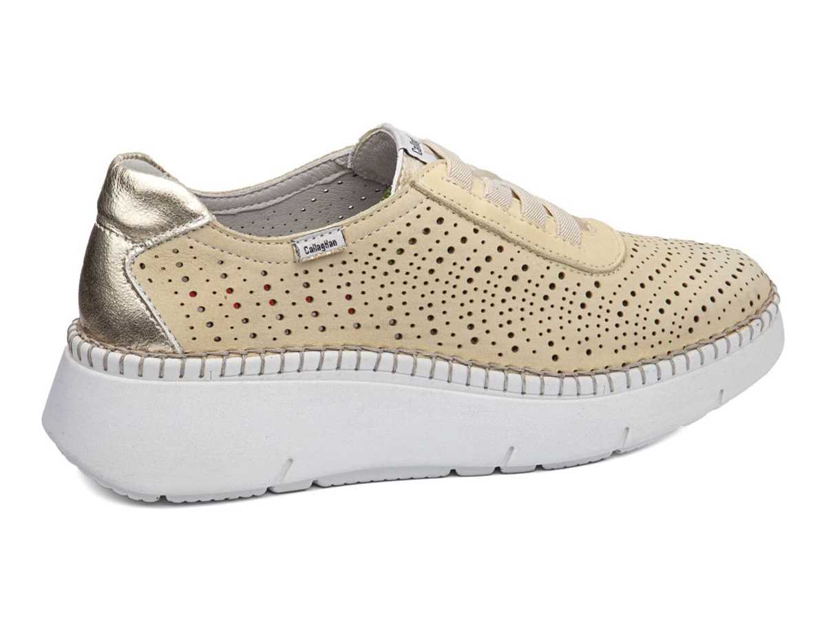 Callaghan 53600 Circular Sra. Platform Sneakers Dames Geel Beige | CTV5110ZX