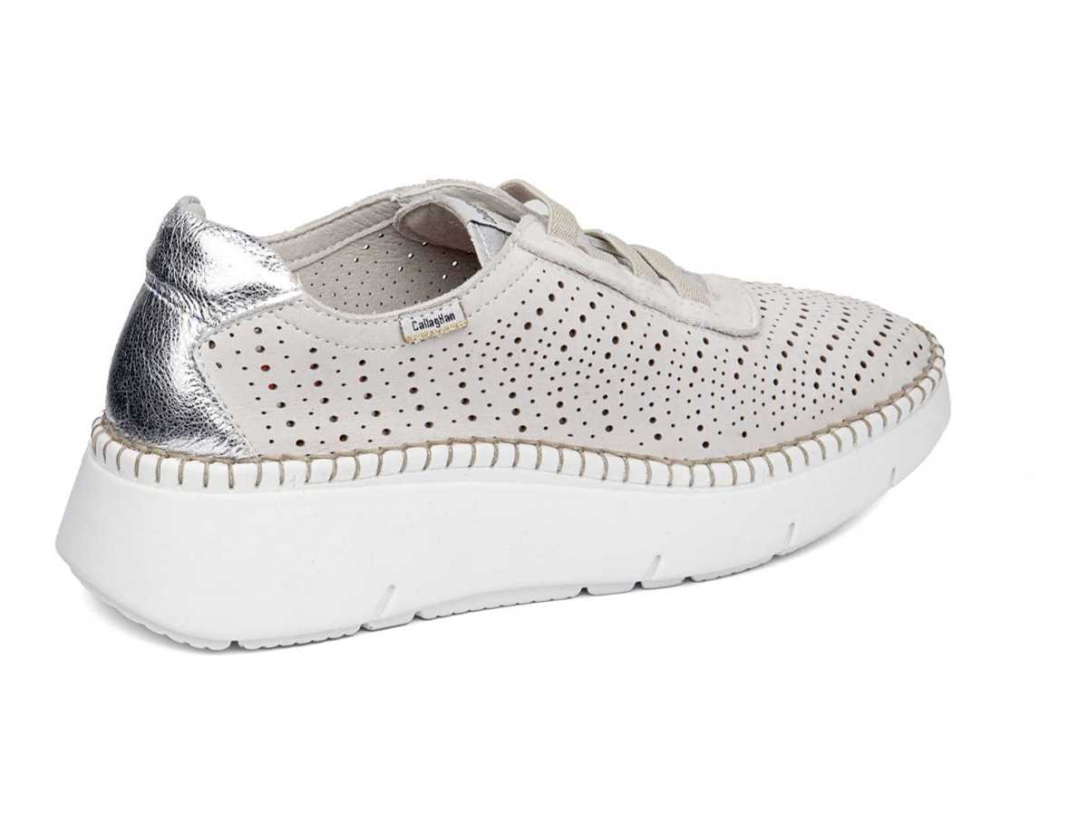 Callaghan 53600 Circular Sra. Platform Sneakers Dames Wit Zilver | HGW6567AL