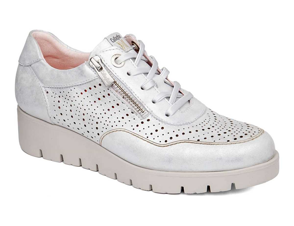 Callaghan 89894 Haman Platform Sneakers Dames Zilver | JIA6533LC