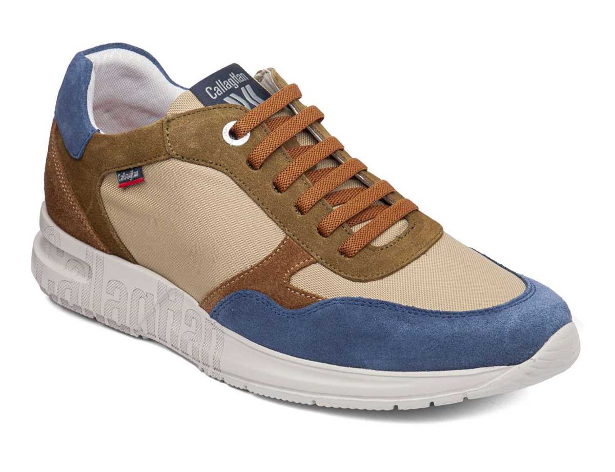 Callaghan 91324 Goliat S.I.Lase Sneakers Heren Blauw Beige Groen | RGV9298CZ